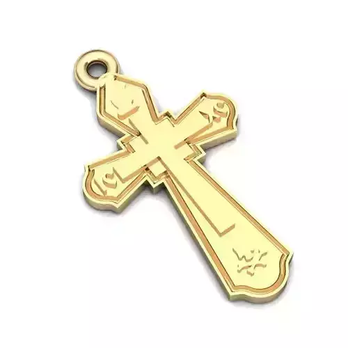 Crucifix Gold Pendant 2
