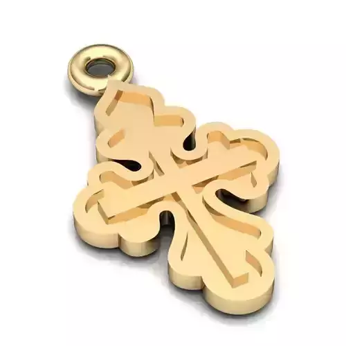 Crucifix Gold Pendant 4