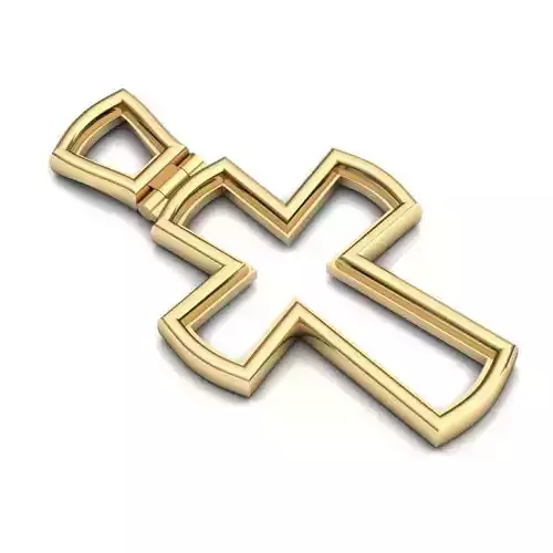 Crucifix Gold Pendant 10