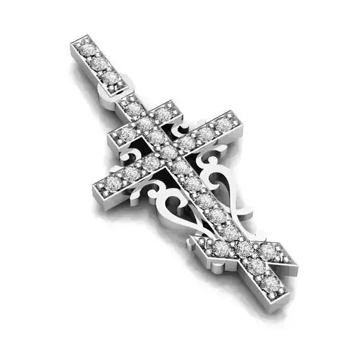 Crucifix Silver Pendant 7