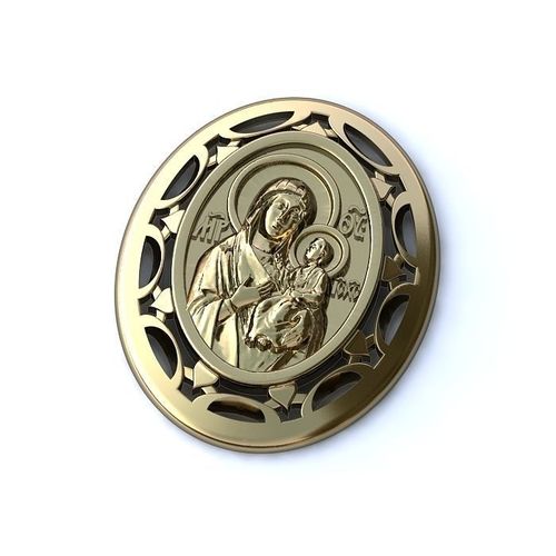 Jesus and Mary Pendant  3D print model