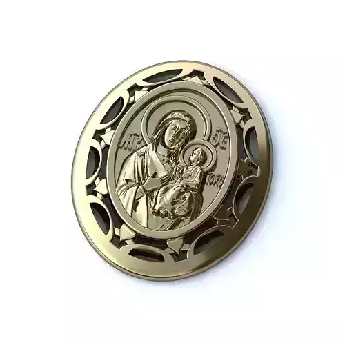 Jesus and Mary Pendant  3D print model
