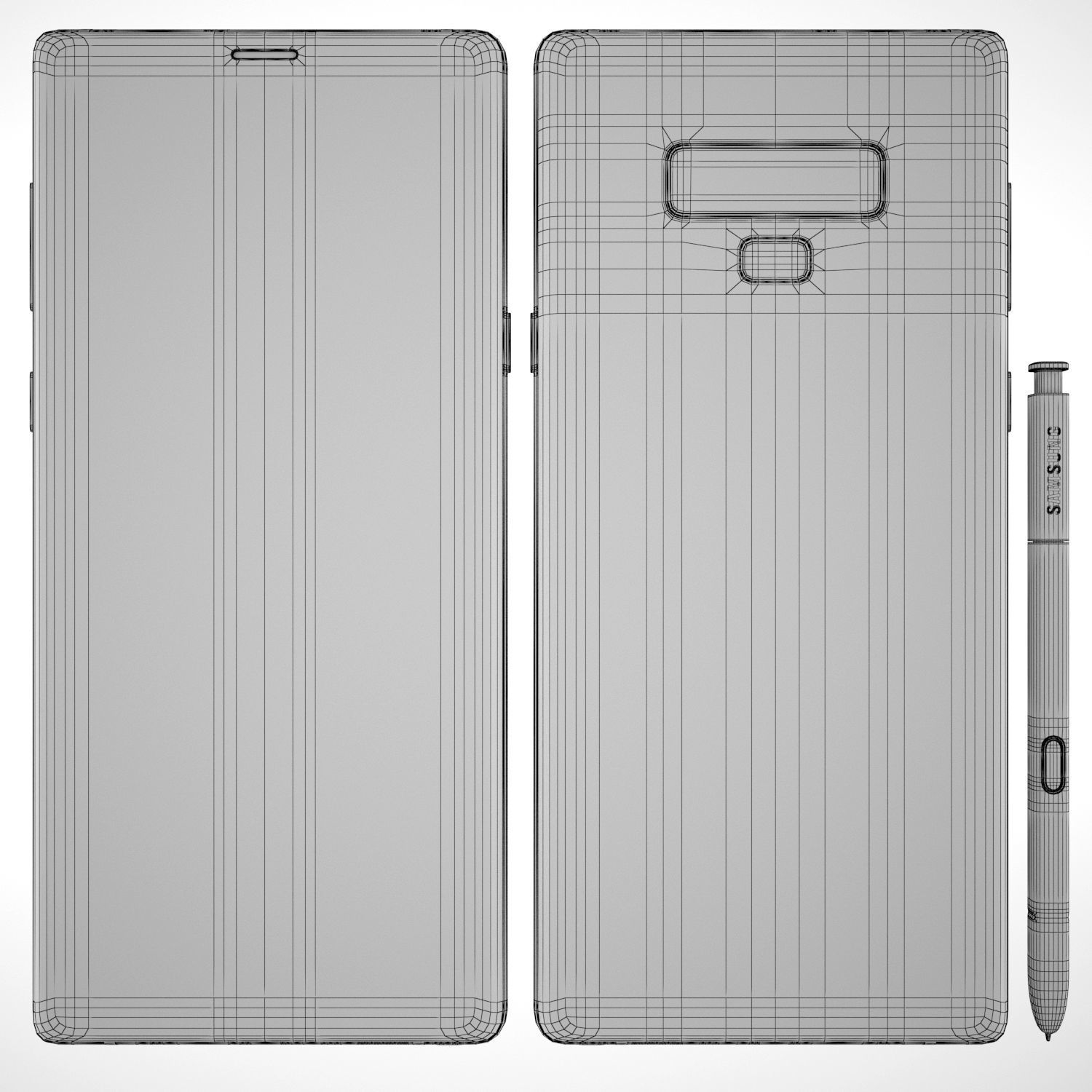 Samsung Galaxy Note 9 All Color 3D model_15