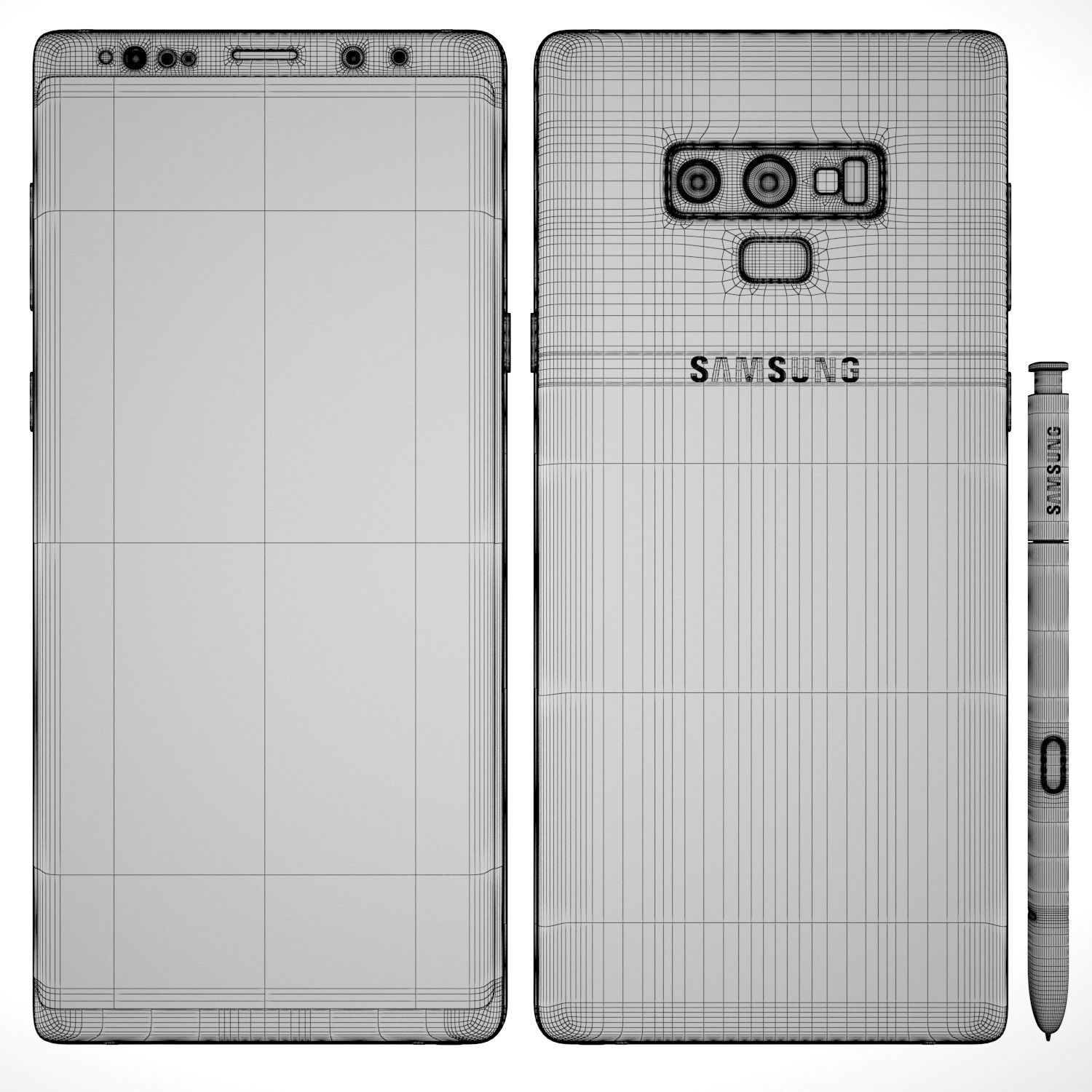 Samsung Galaxy Note 9 All Color 3D model_10