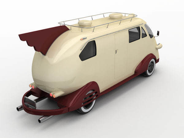 Retro Car Western flyer 3D model_8