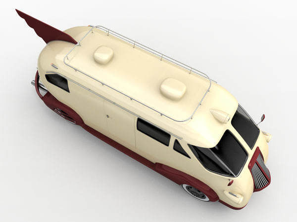Retro Car Western flyer 3D model_6