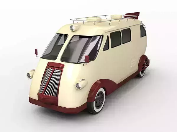 Retro Car Western flyer 3D model