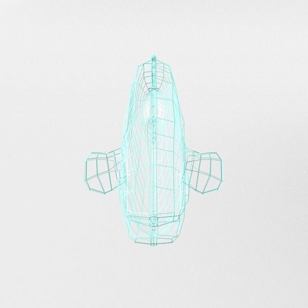 Rainbow Fish Low-poly 3D model_10