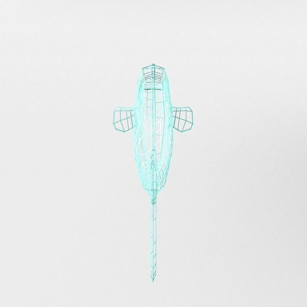 Rainbow Fish Low-poly 3D model_7