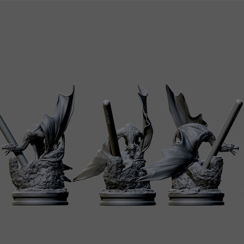 Dragon pen Holder for Drawing tablets 3D print model