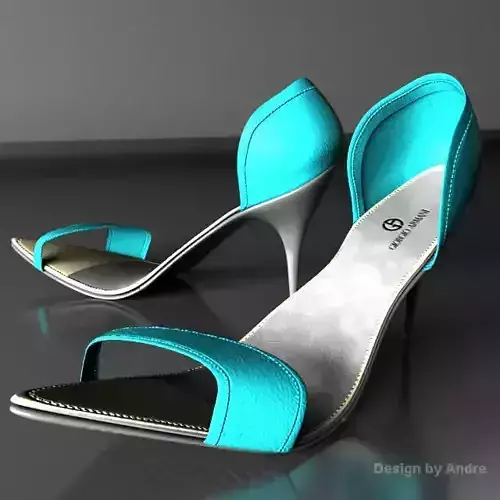 Woman Shoes Giorgio Armani 01 3D model