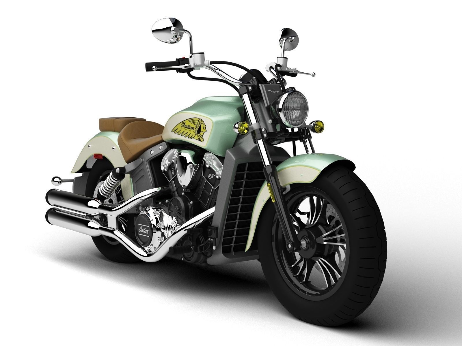 Indian Scout ABS 2018 3D model_1