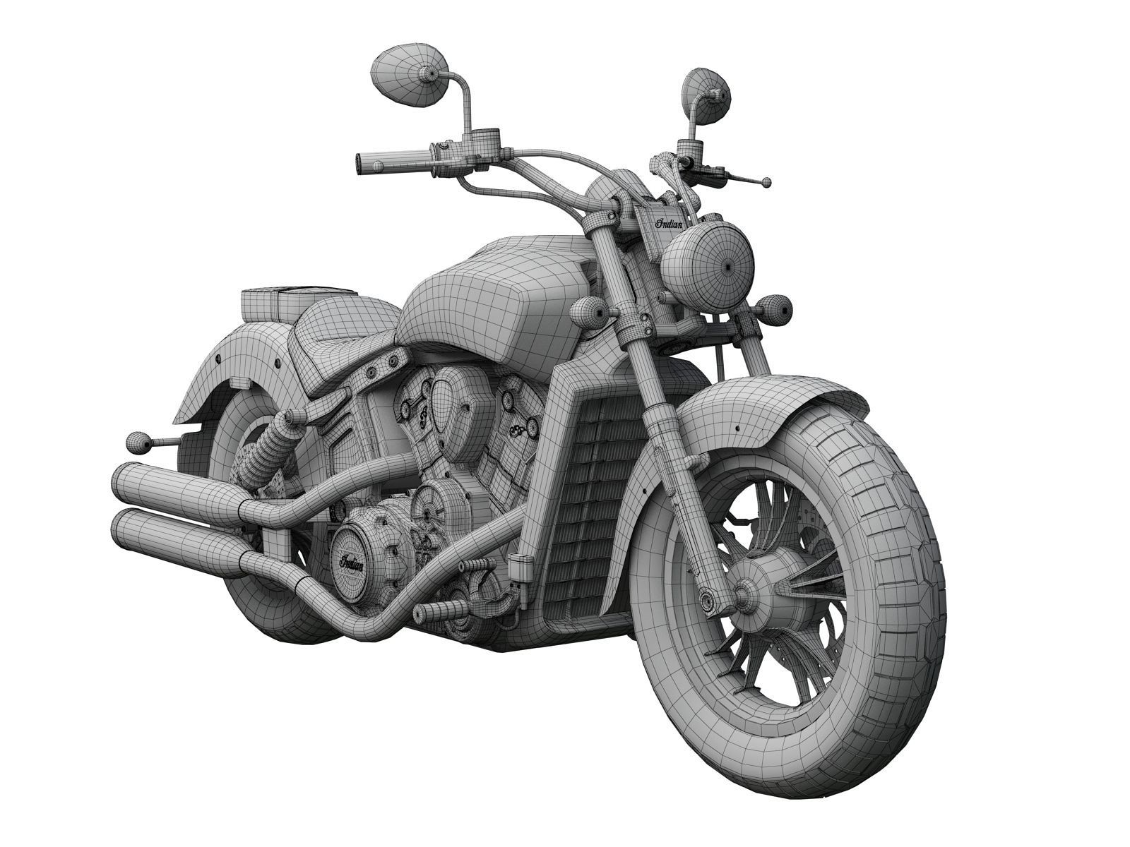 Indian Scout ABS 2018 3D model_13