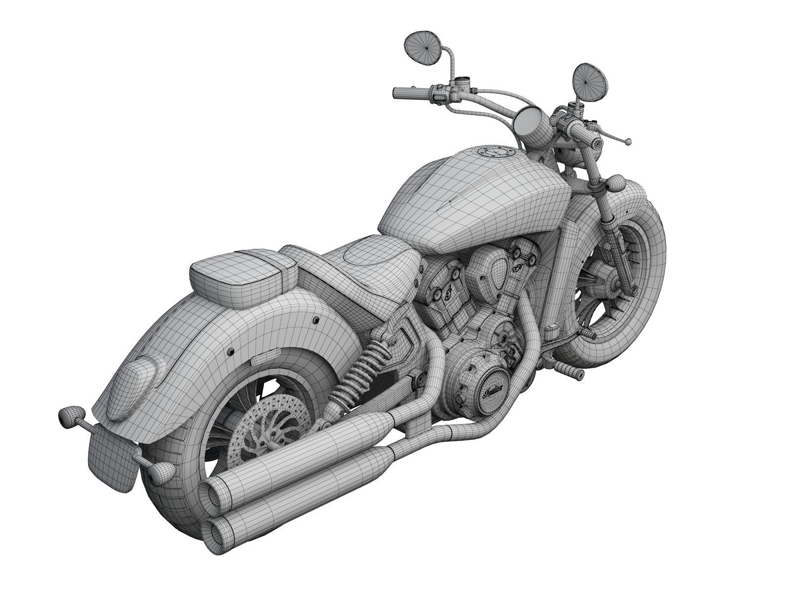 Indian Scout ABS 2018 3D model_16