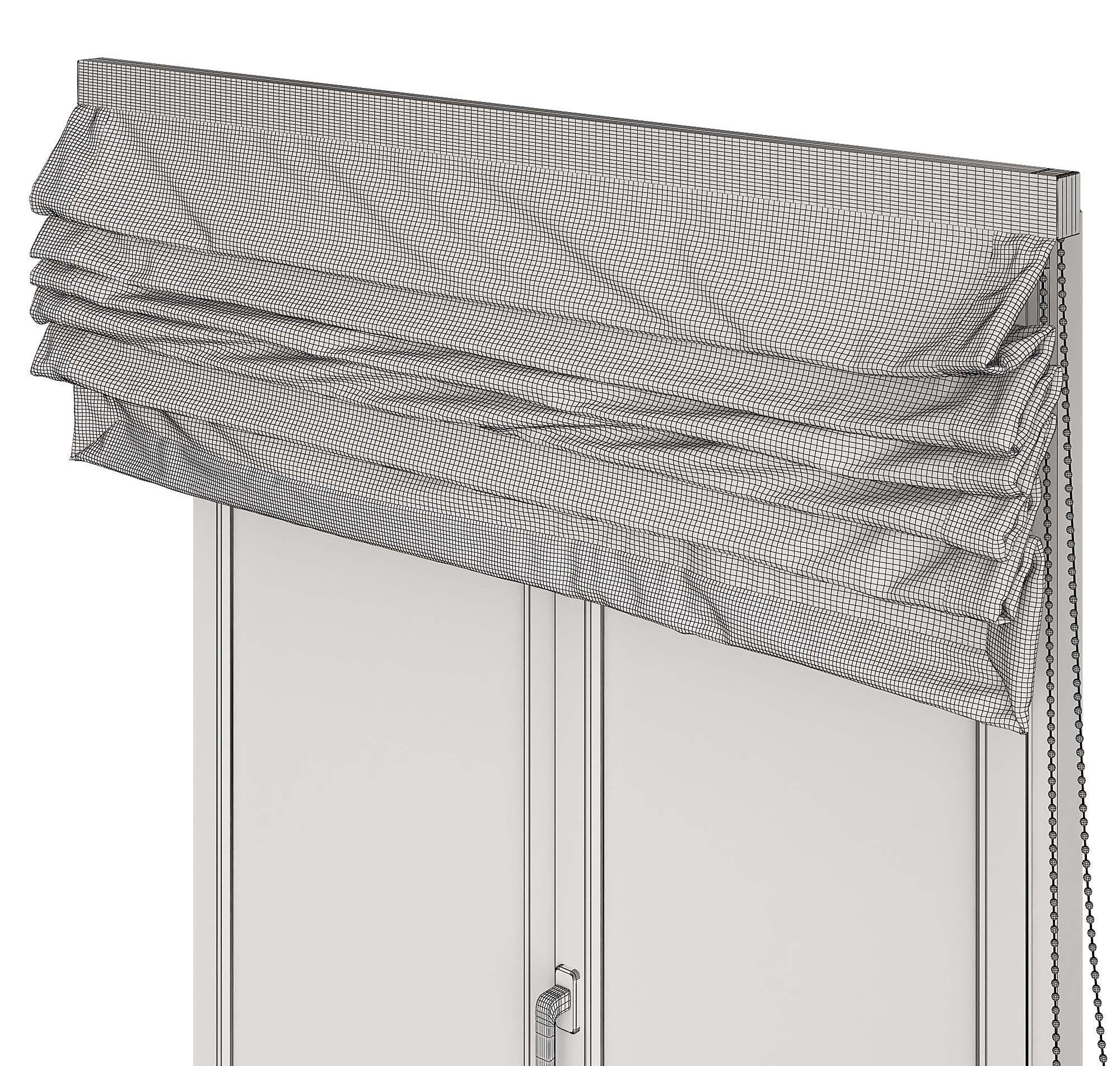 Roman curtain 3D model_6