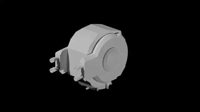 Machine-gun turret 3D model