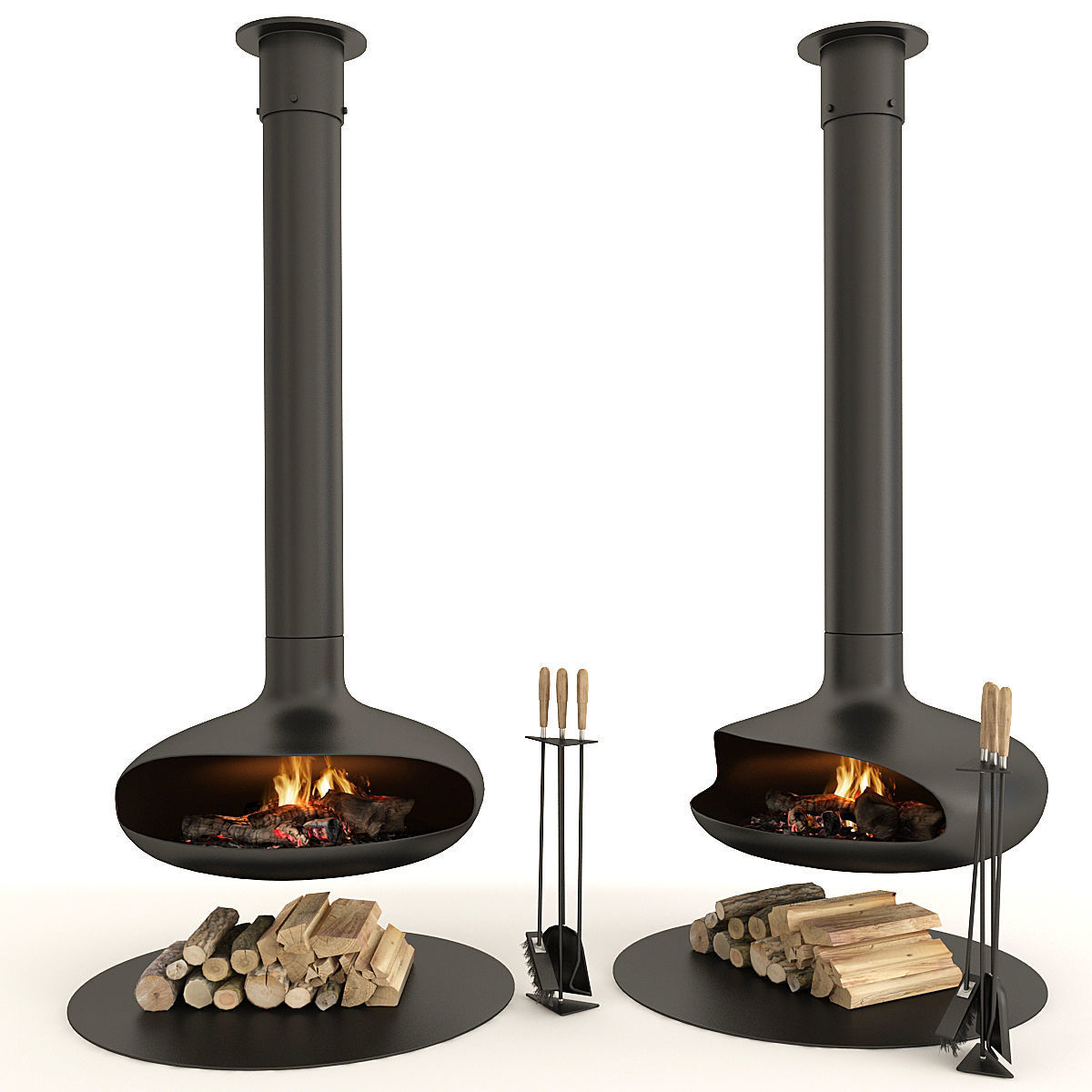 Fireplase Modern Focus 3D model_8