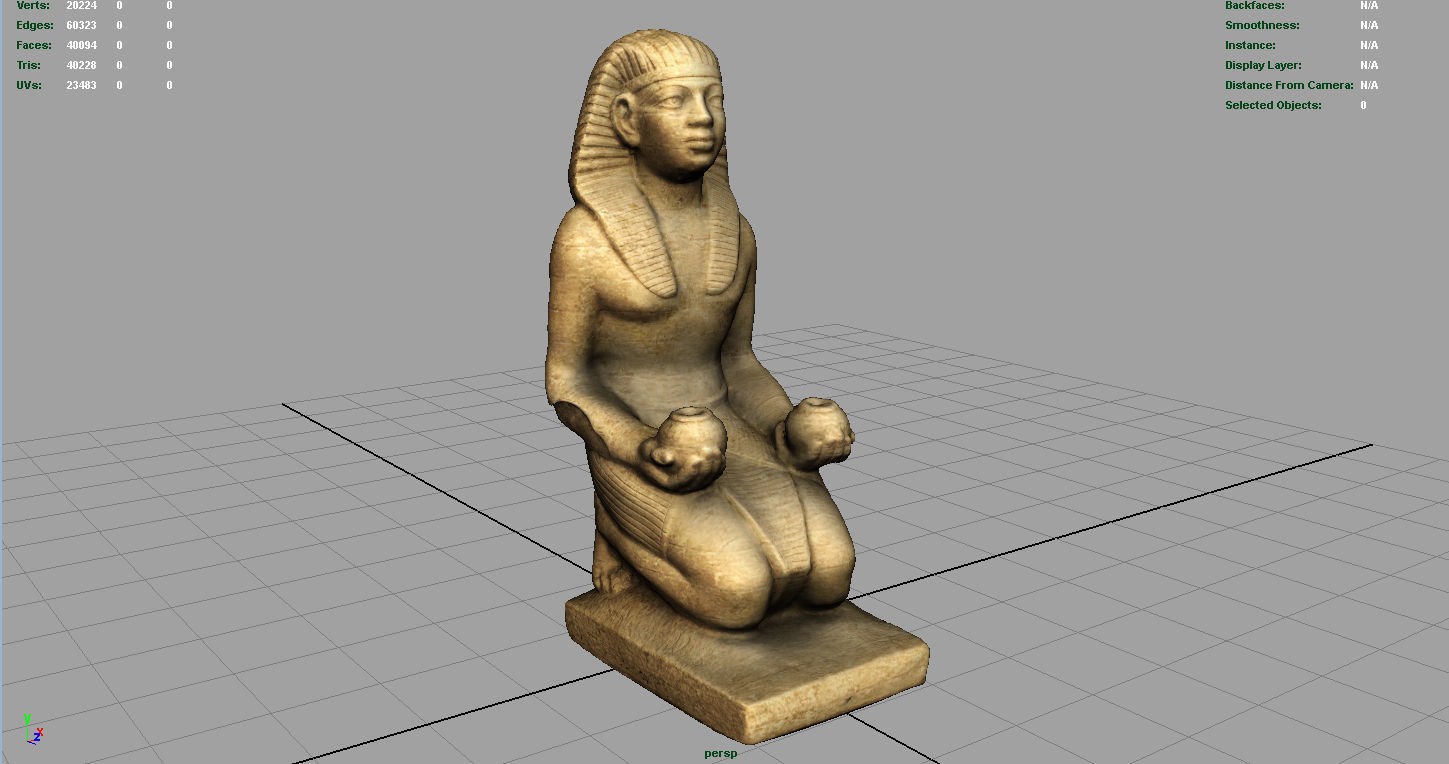 Amenhotep II 3D model_2