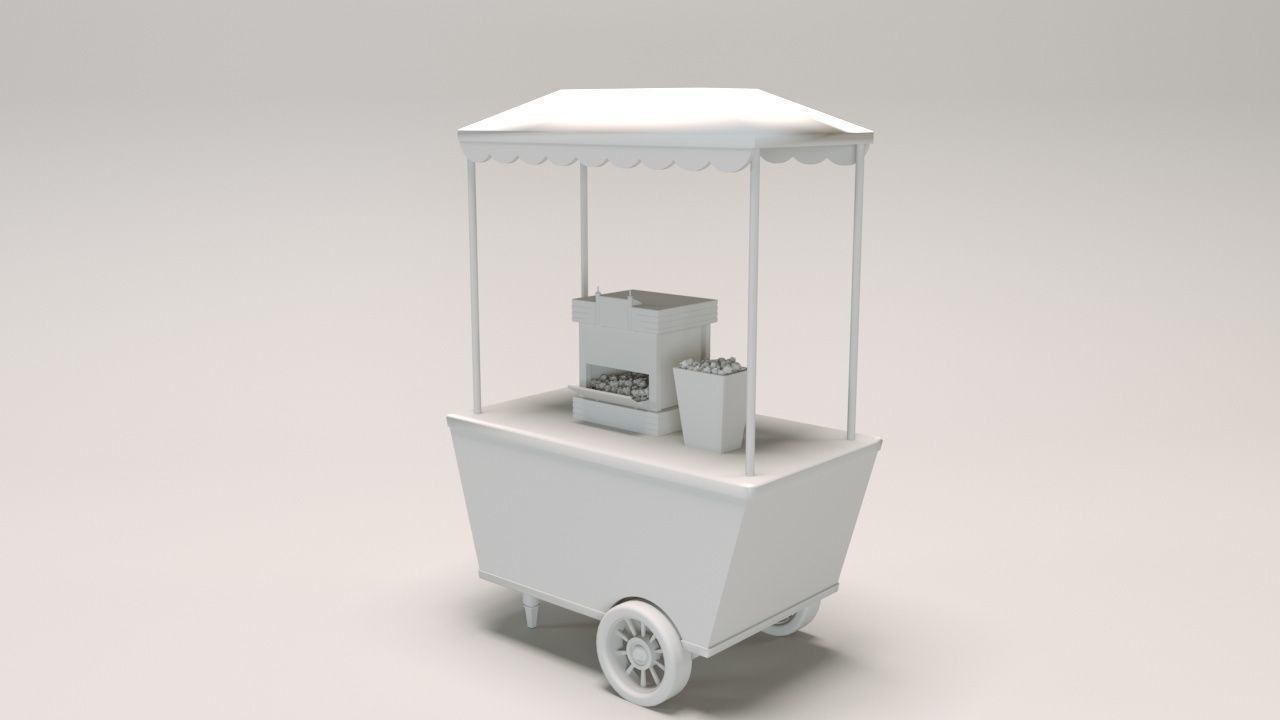 Popcorn Car 3D model_3