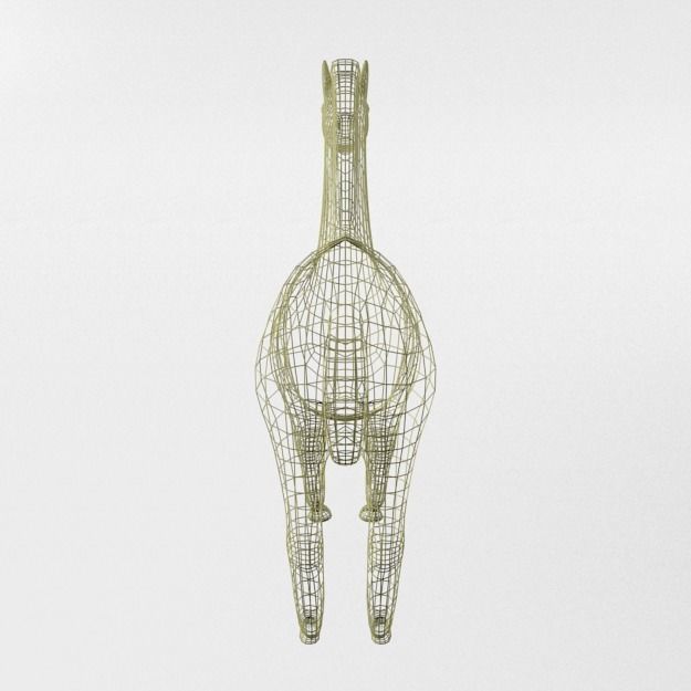 Llama alpaca Low-poly 3D model_4