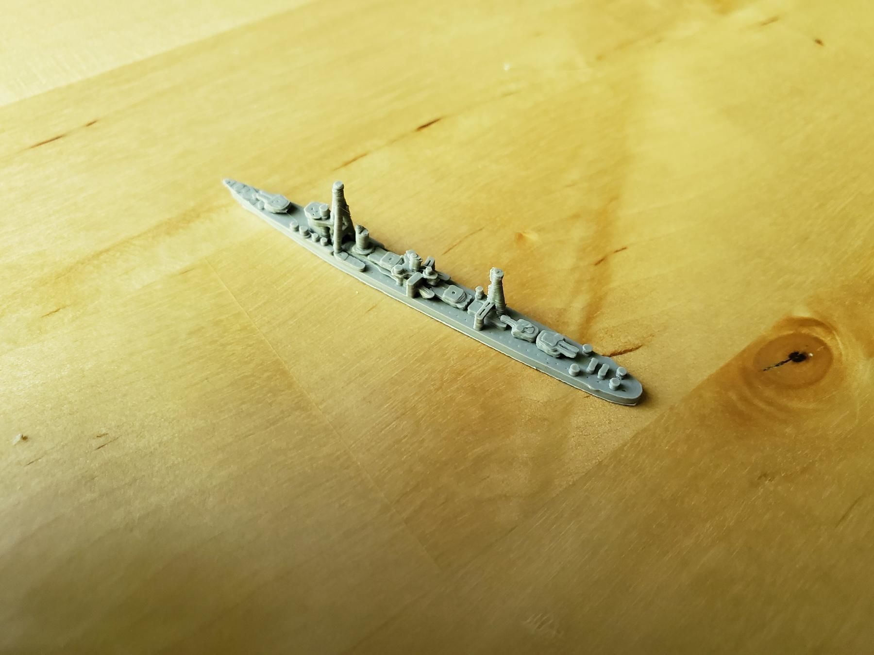 Japanese Shiratsuyu Class Destroyer Warship 3D print model_9