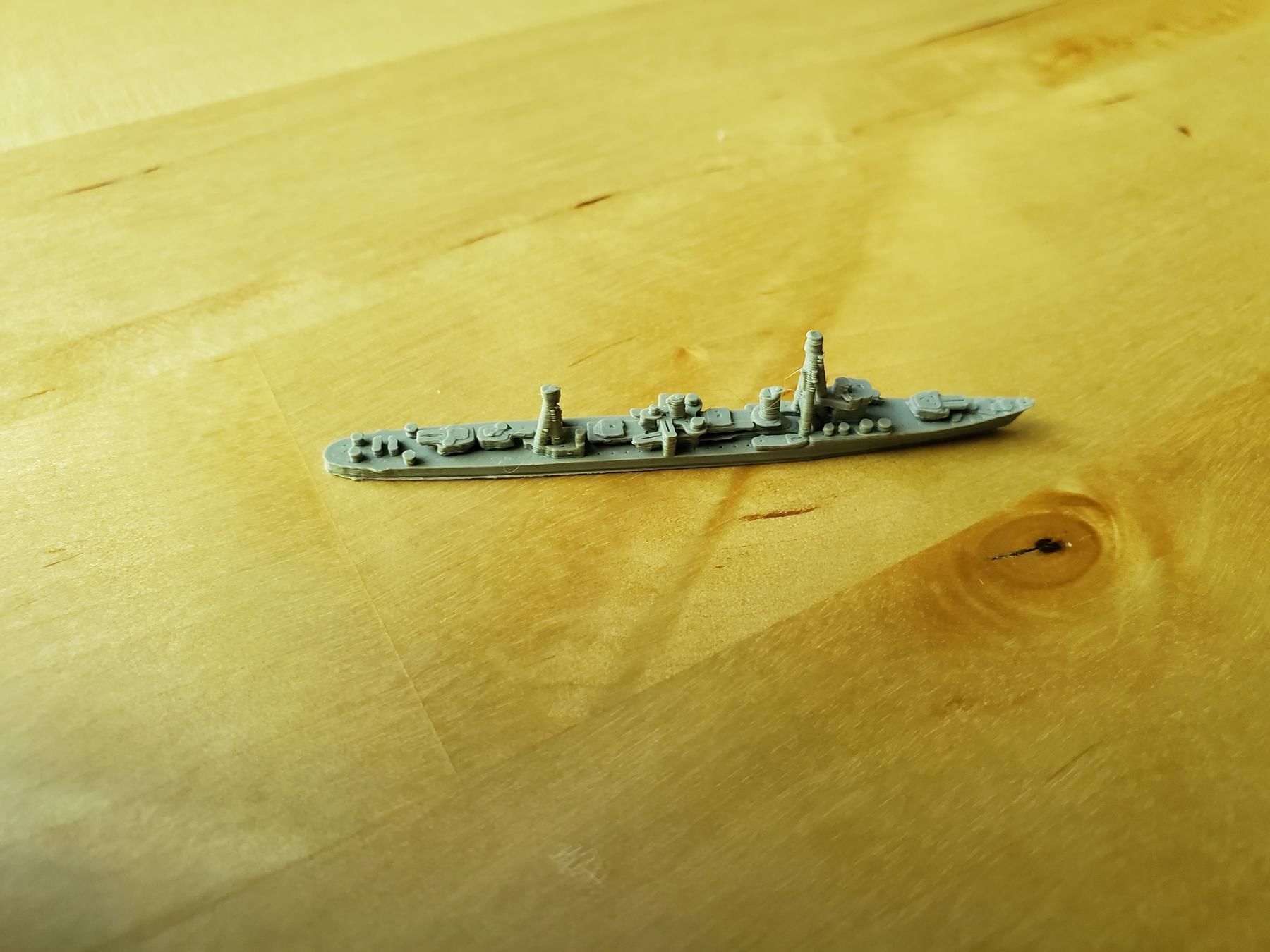 Japanese Shiratsuyu Class Destroyer Warship 3D print model_8