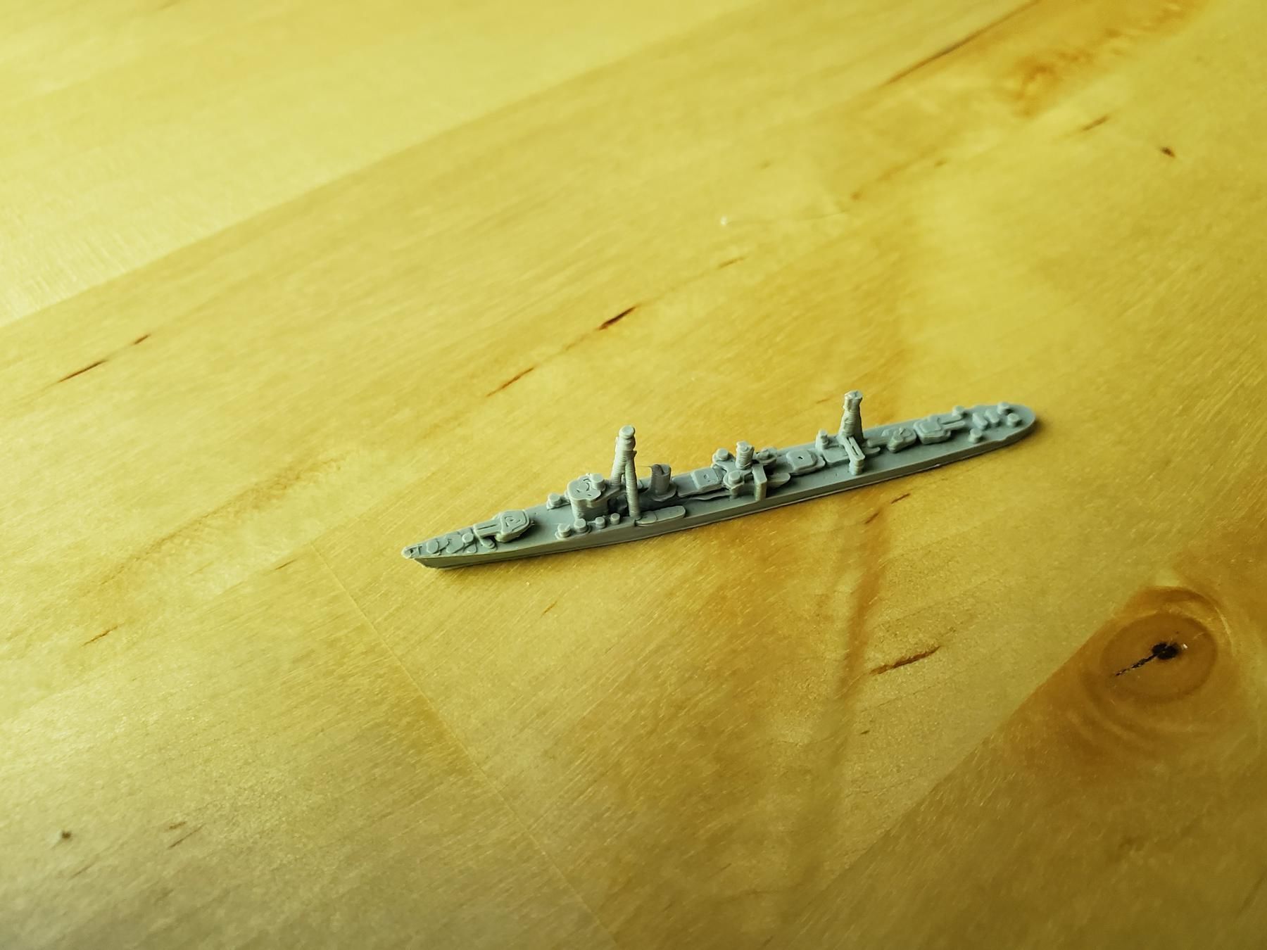 Japanese Shiratsuyu Class Destroyer Warship 3D print model_10