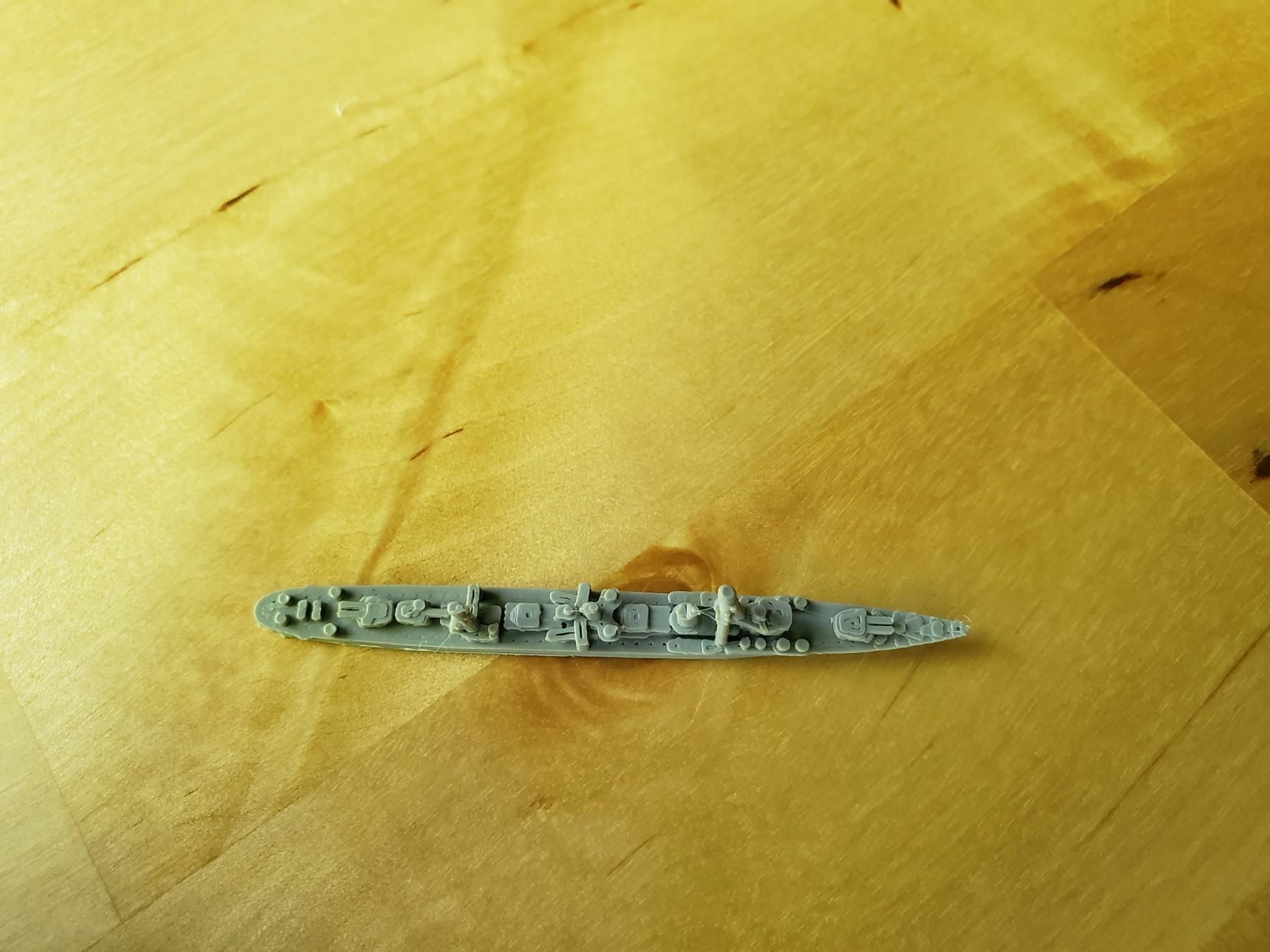 Japanese Shiratsuyu Class Destroyer Warship 3D print model_5