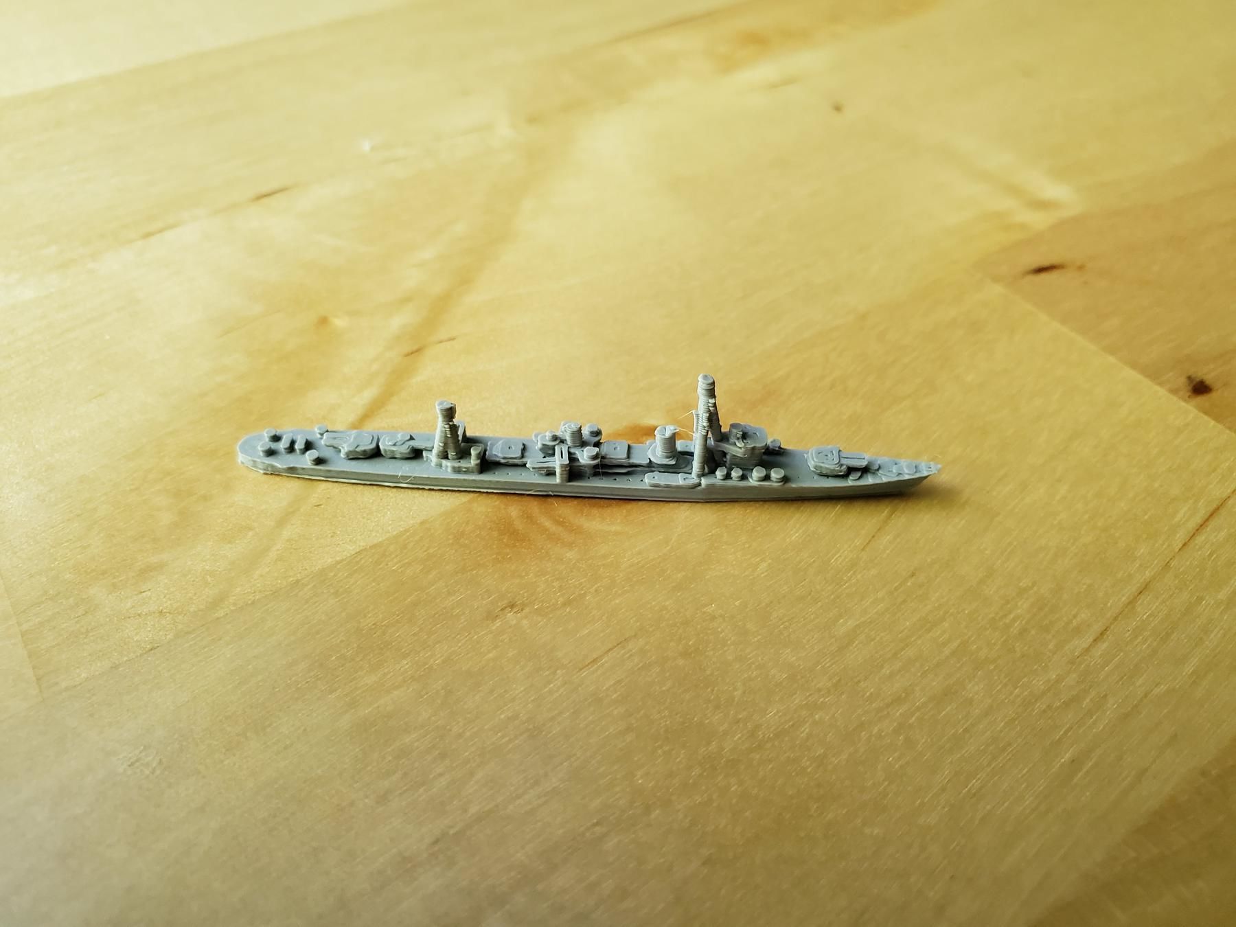 Japanese Shiratsuyu Class Destroyer Warship 3D print model_4