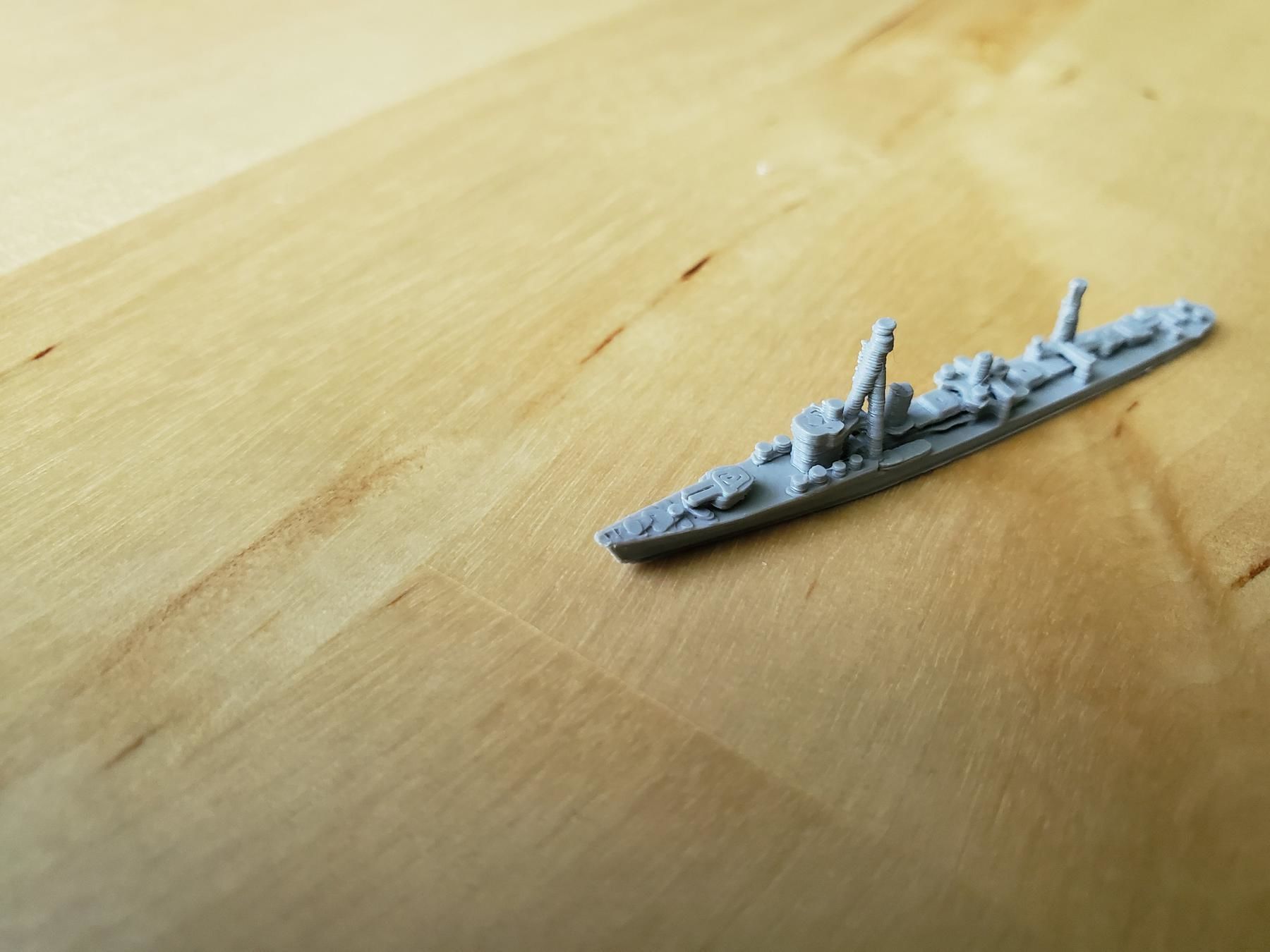 Japanese Shiratsuyu Class Destroyer Warship 3D print model_12