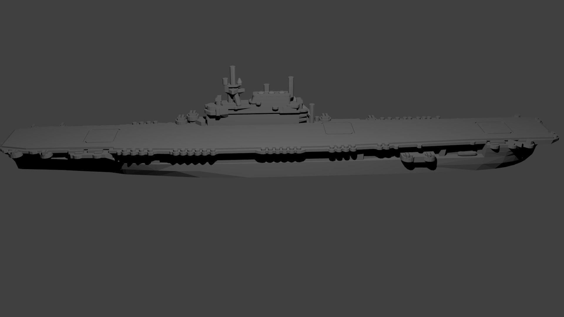 US Yorktown Class Aircraft Carrier 3D print model_2