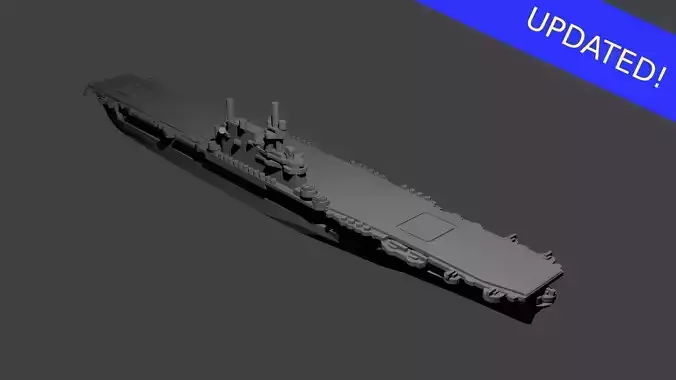 US Yorktown Class Aircraft Carrier 3D print model