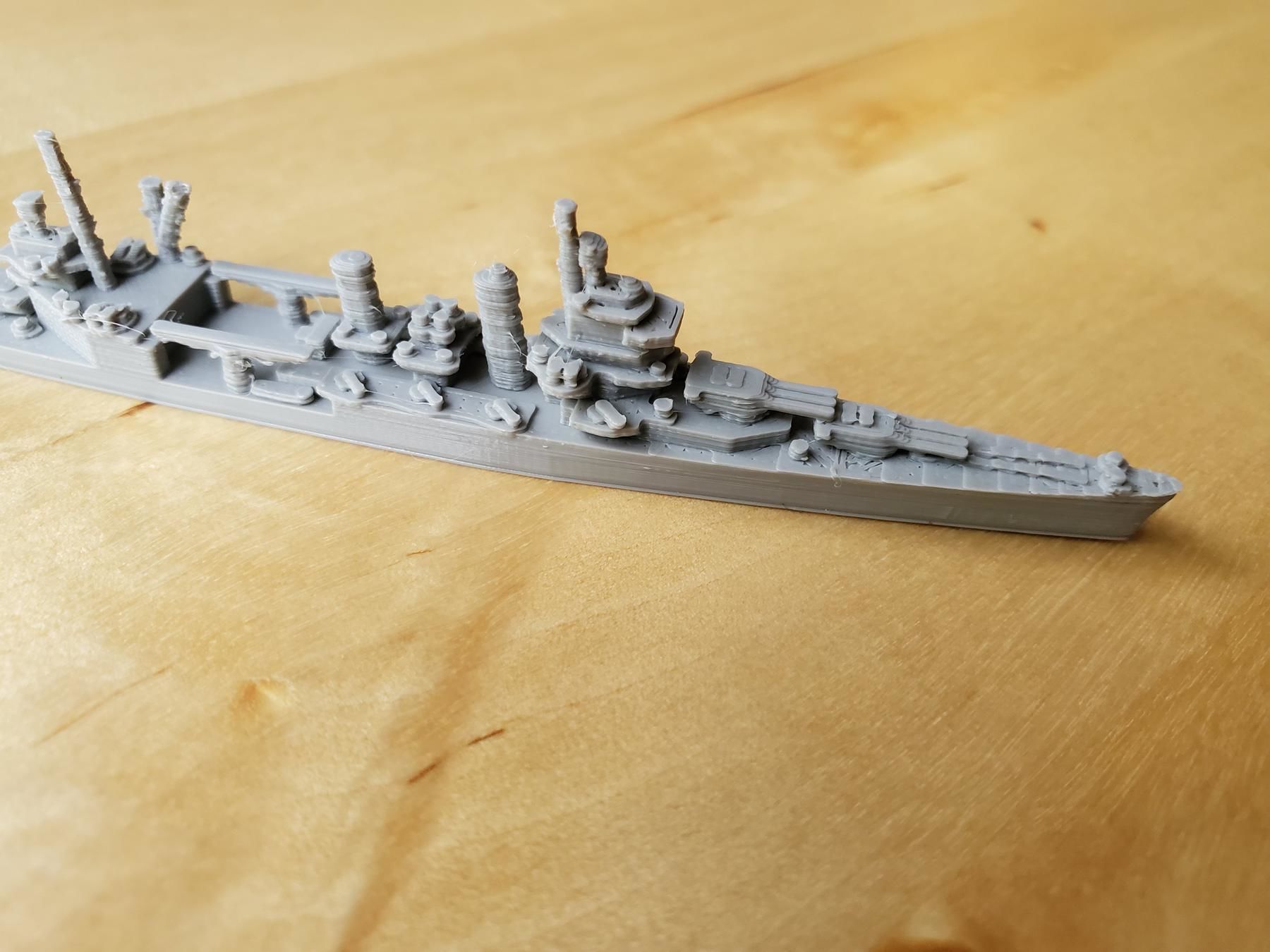 US New Orleans Class Cruiser Warship 3D print model_9
