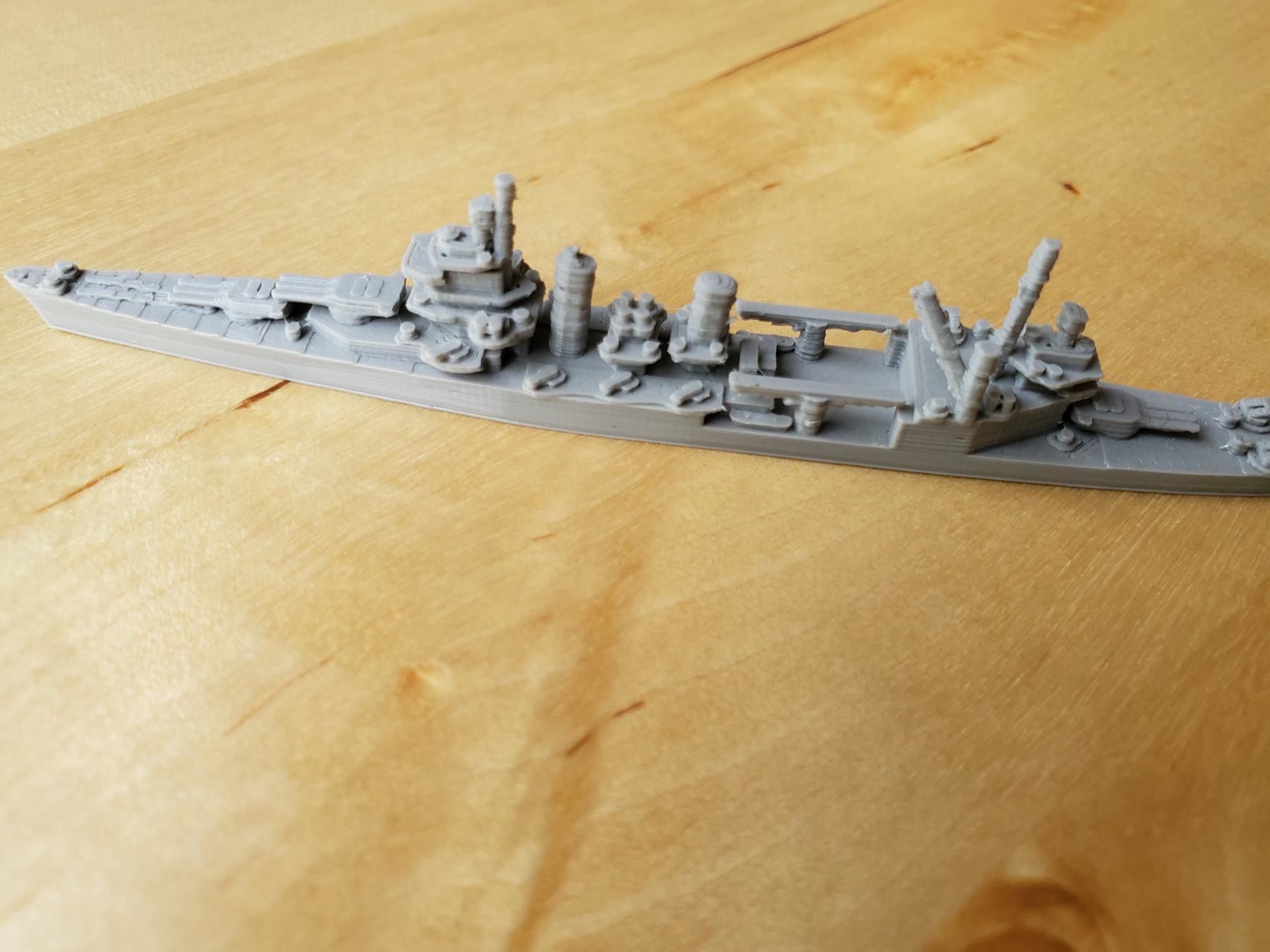 US New Orleans Class Cruiser Warship 3D print model_11