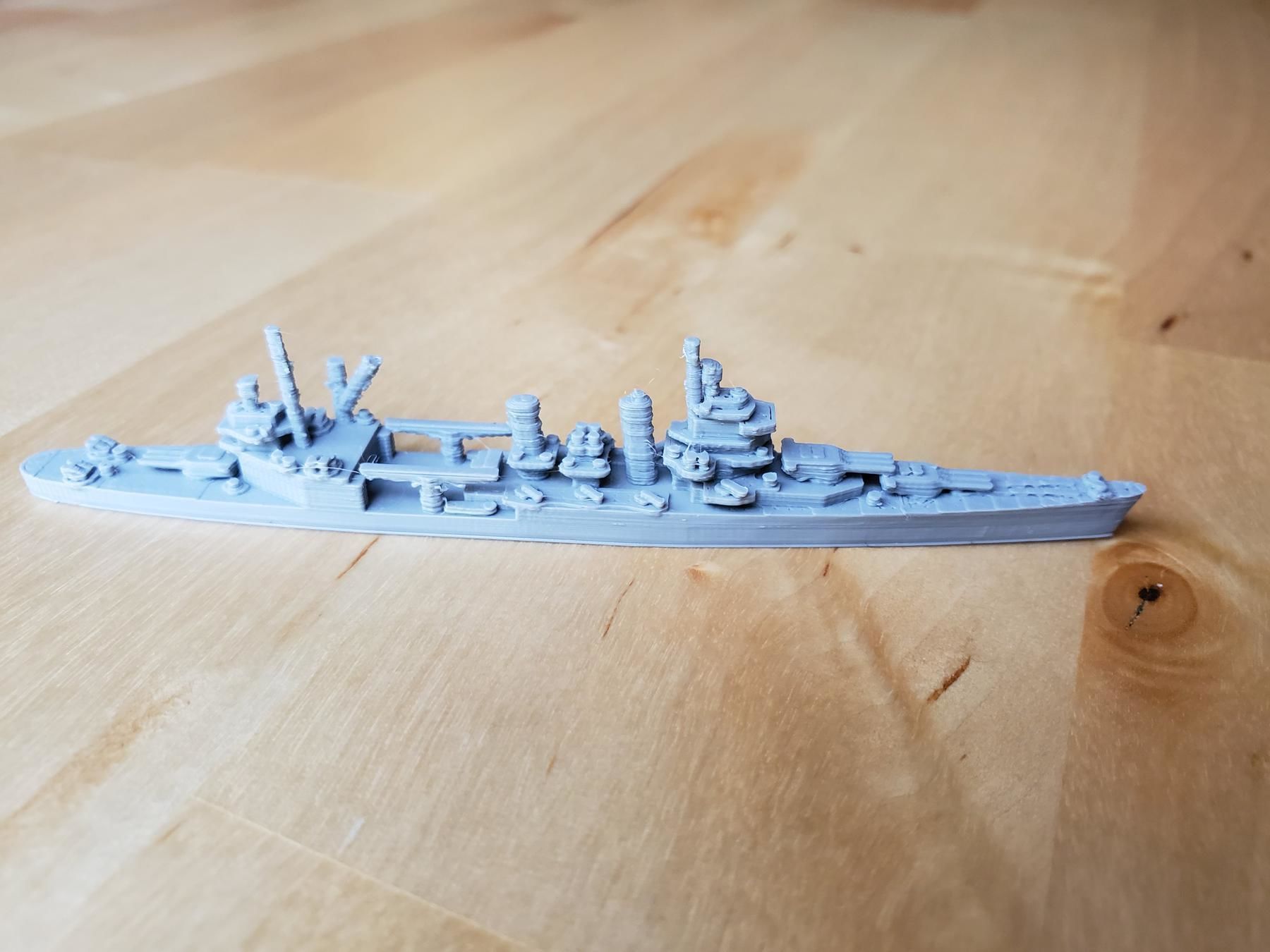 US New Orleans Class Cruiser Warship 3D print model_6