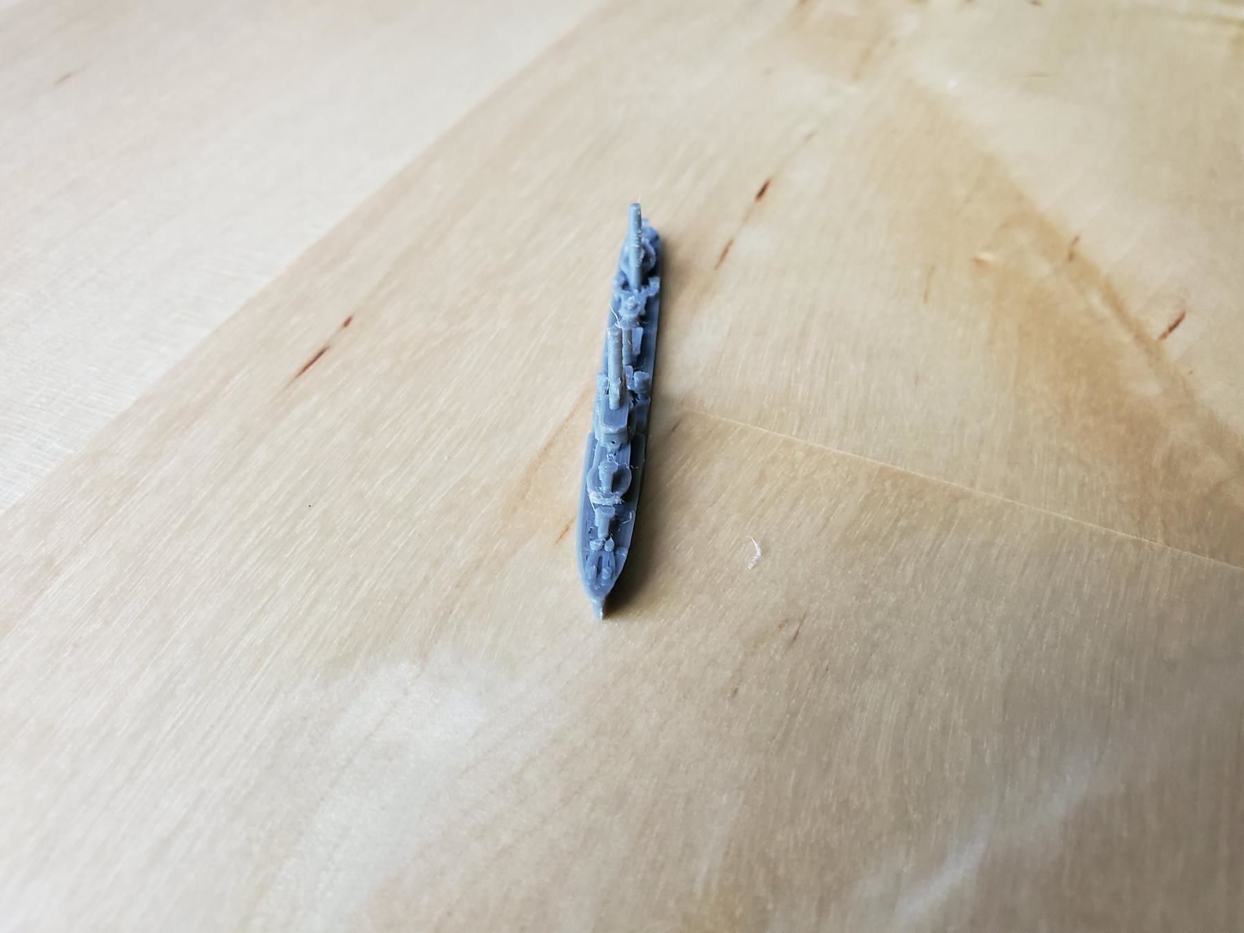 British G Class Destroyer Warship 3D print model_10