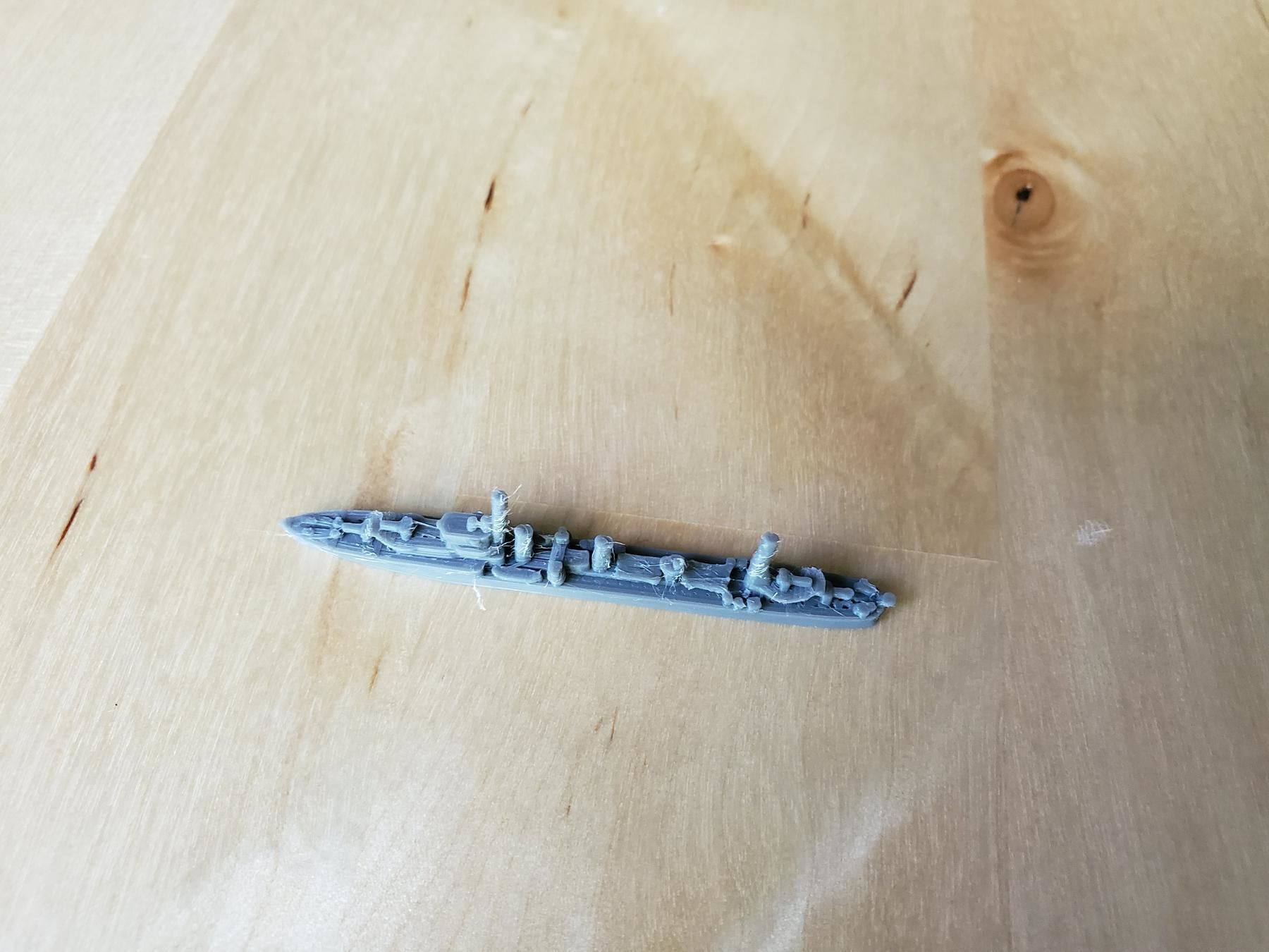 British G Class Destroyer Warship 3D print model_9