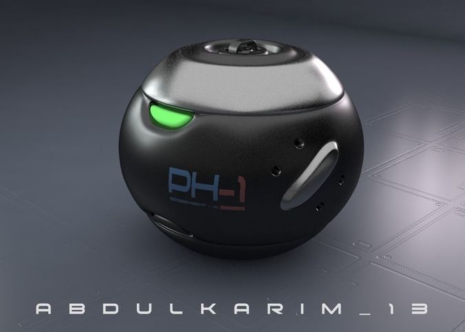 spheric robotic grenade 3D model