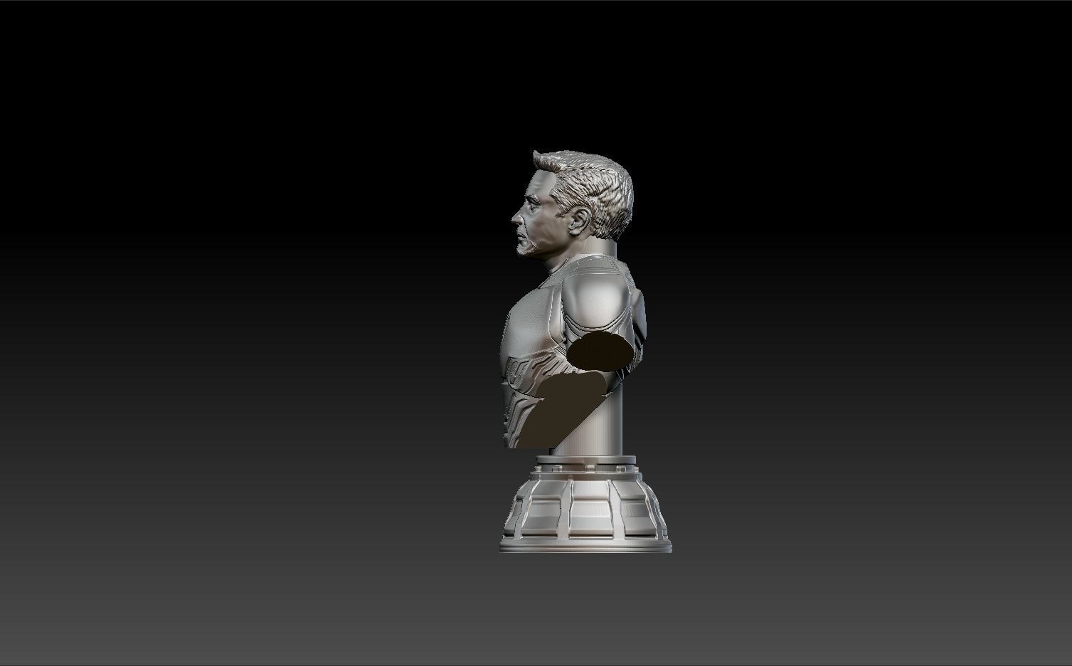 Iron Man mark 50 bust - Tony Stark 3D print model_2