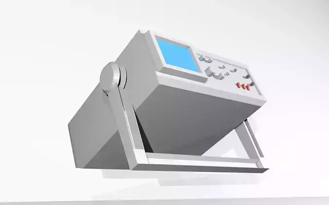 Digital Oscilloscope Optimized 3D Model Low-poly 3D model