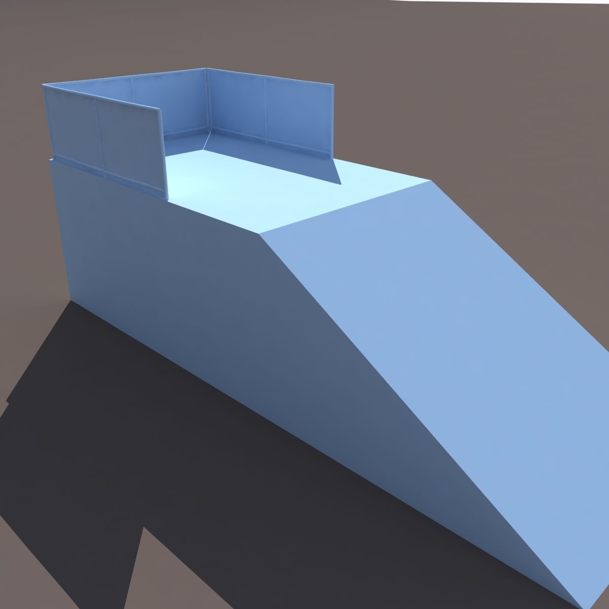 6 skate park element Low Poly Low-poly 3D model_18