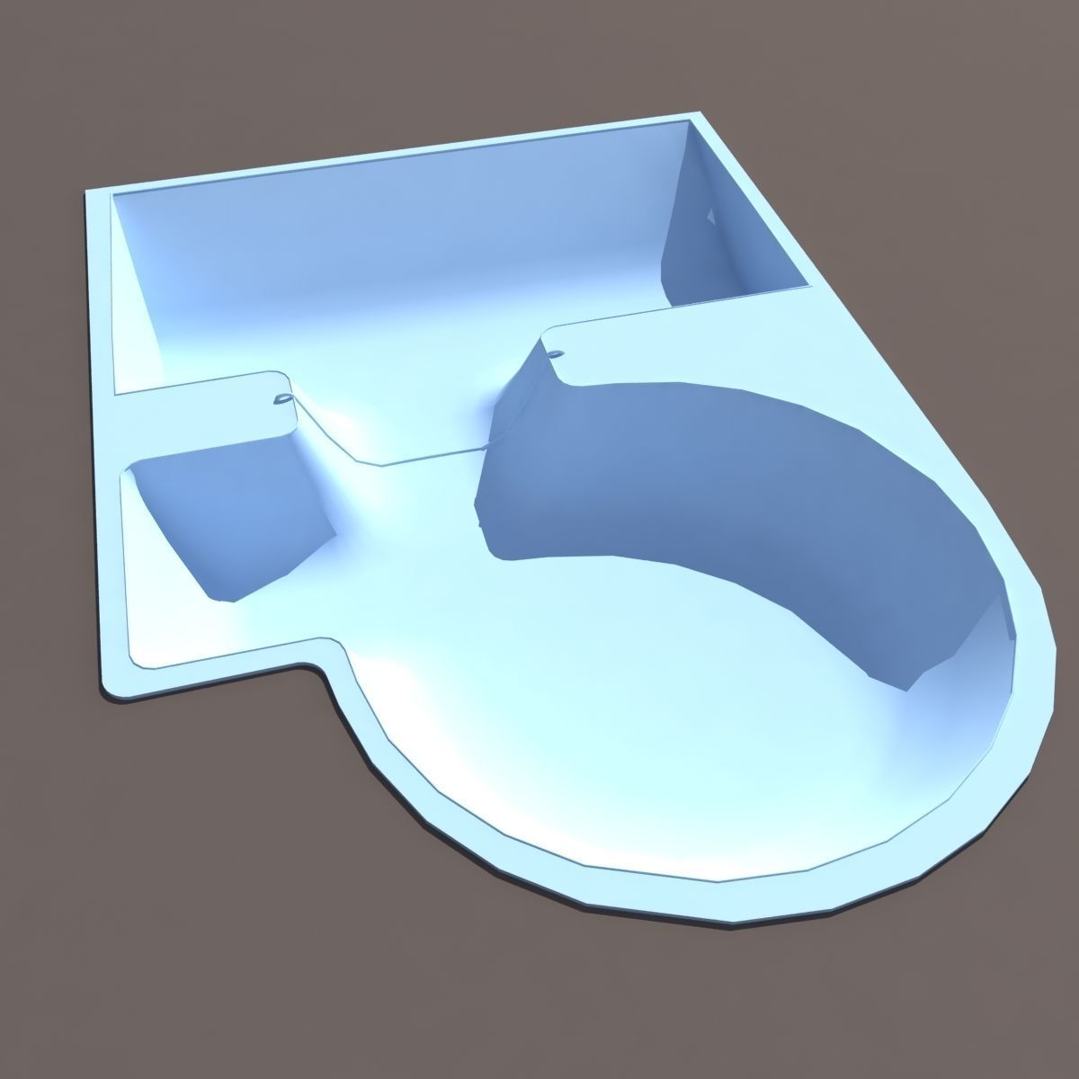 6 skate park element Low Poly Low-poly 3D model_20