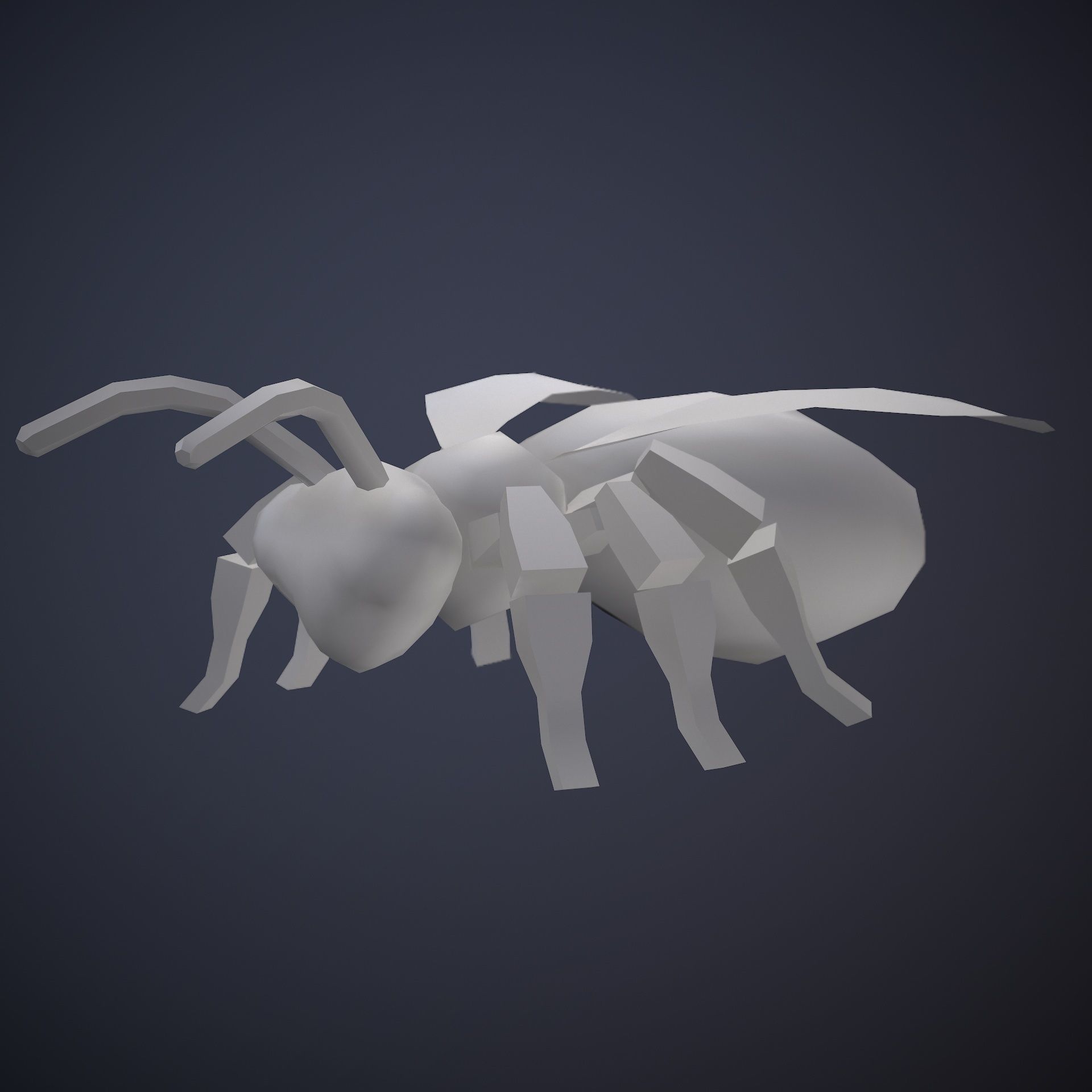 HIE Game ready Bee D180813 Low-poly 3D model_10