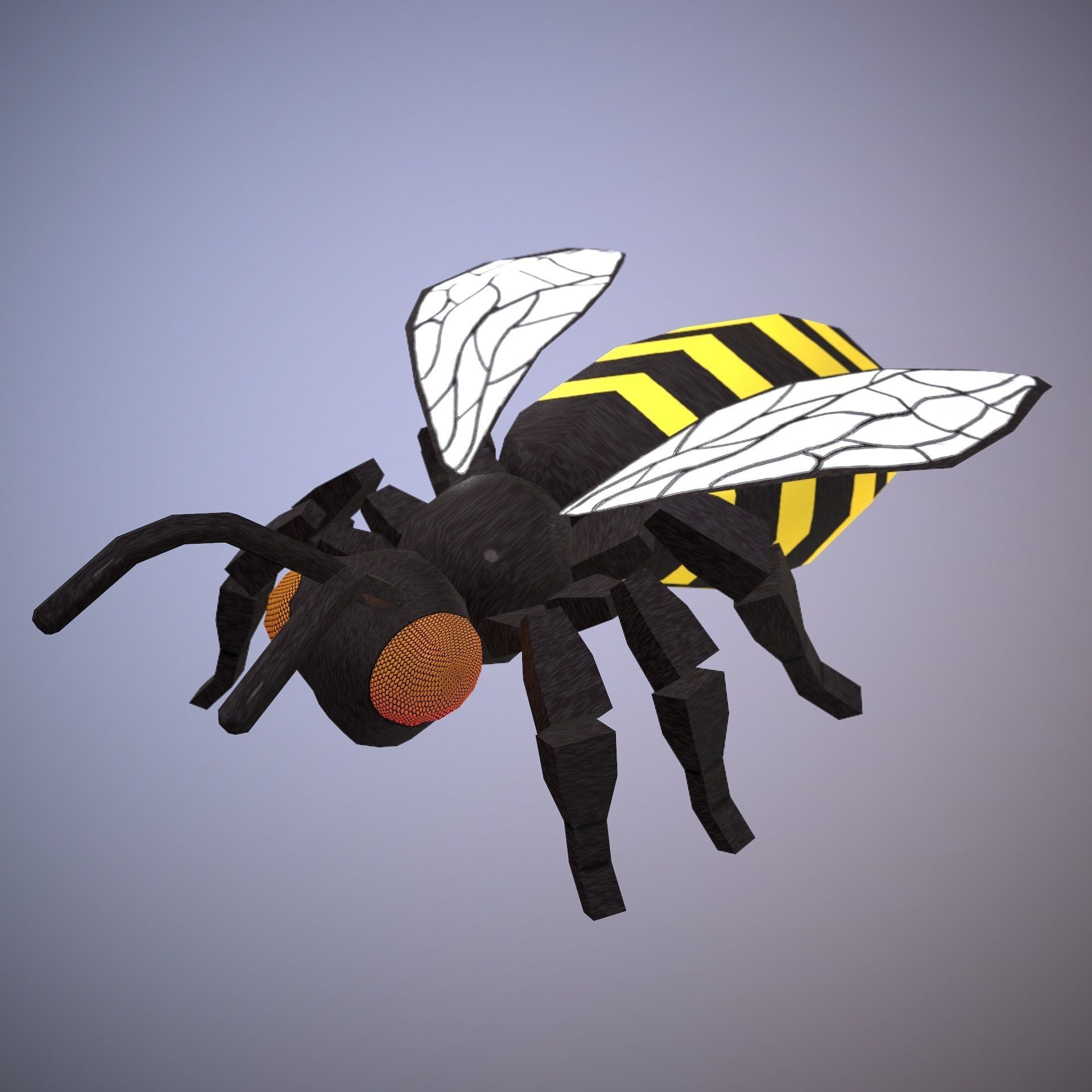 HIE Game ready Bee D180813 Low-poly 3D model_15