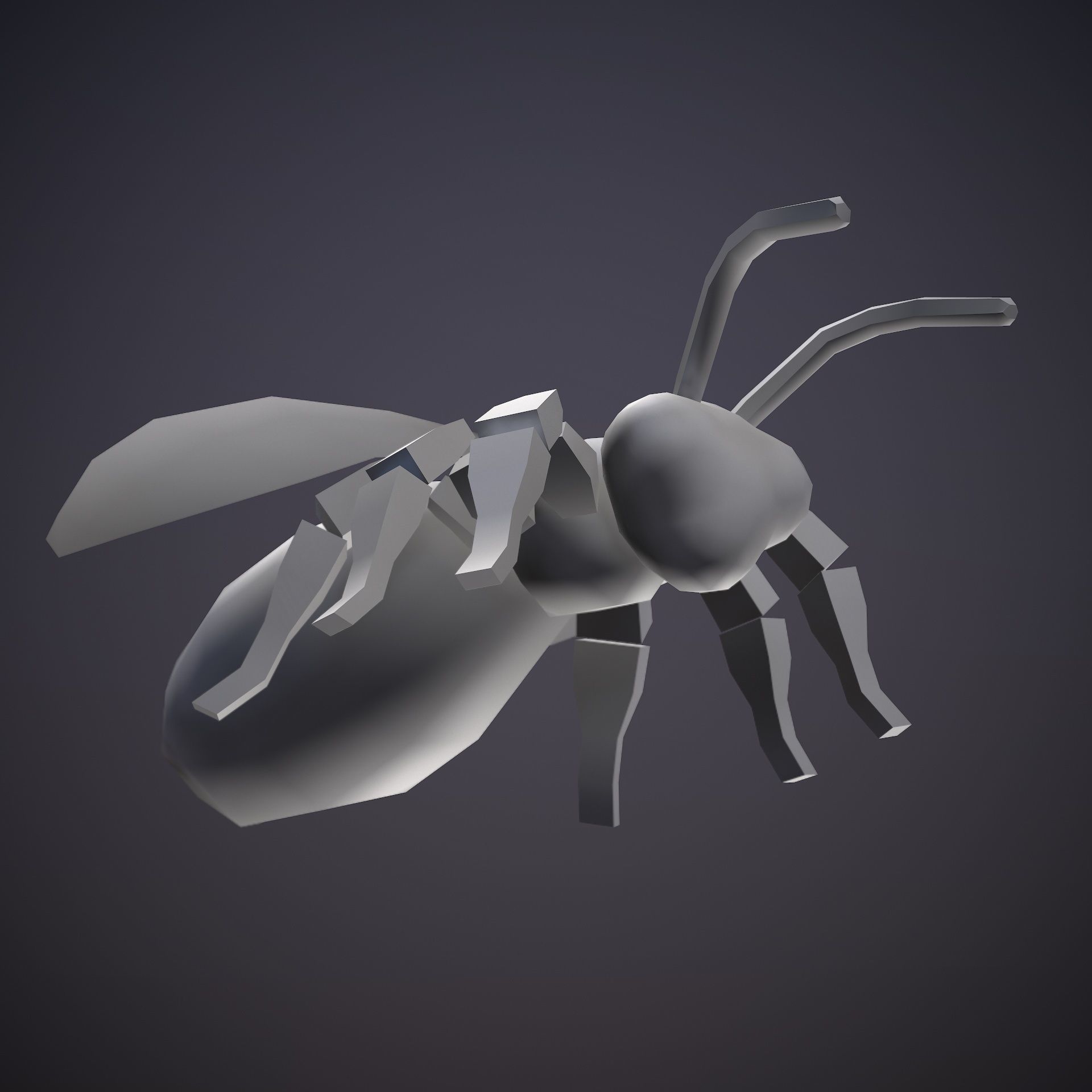 HIE Game ready Bee D180813 Low-poly 3D model_4
