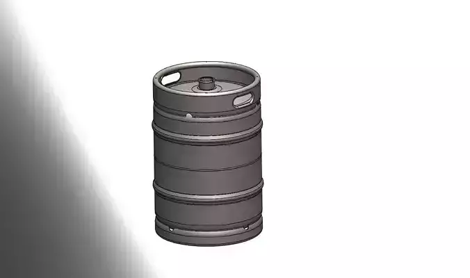 16 Gallon Sanke Beer Keg 3D model
