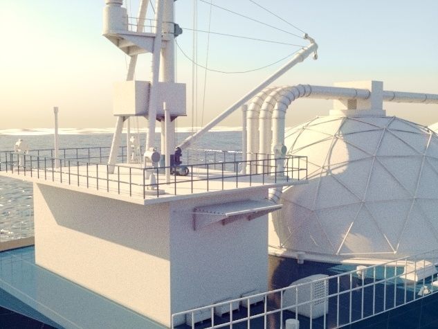 Oil Tanker 3d model  Vray Corona renderer 3D model_3