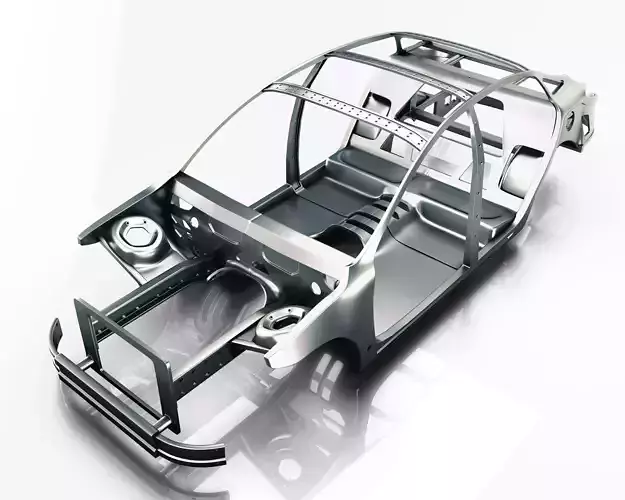 Car Frame Vray Ready 3d model 3D model