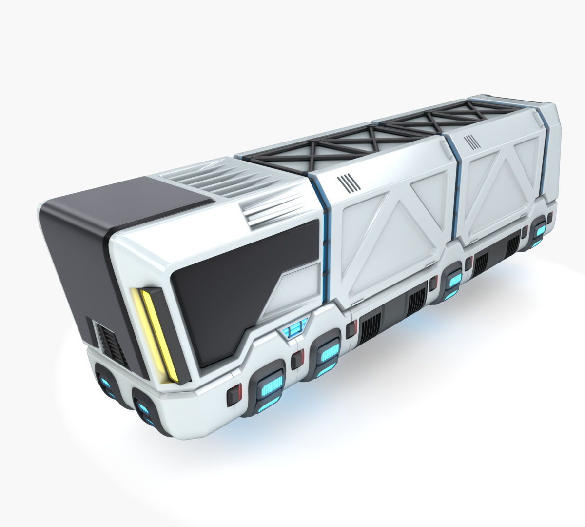 Hover truck 03 3D model_6
