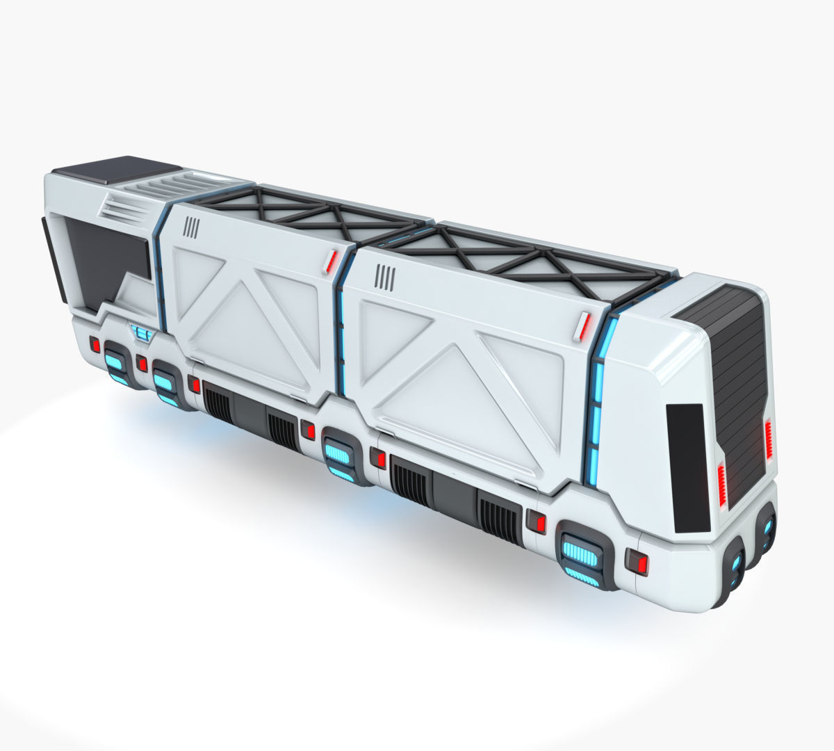 Hover truck 03 3D model_4